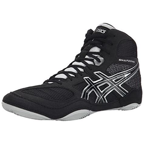 ASICS - New Asics Snapdown Wrestling Shoes J502Y Mens Size 10 Black/Silver 9093 - Walmart.com ...