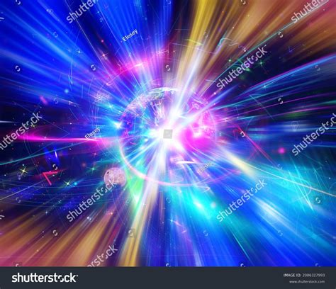 Explosion Star Space Beautiful Illustration Stock Illustration ...