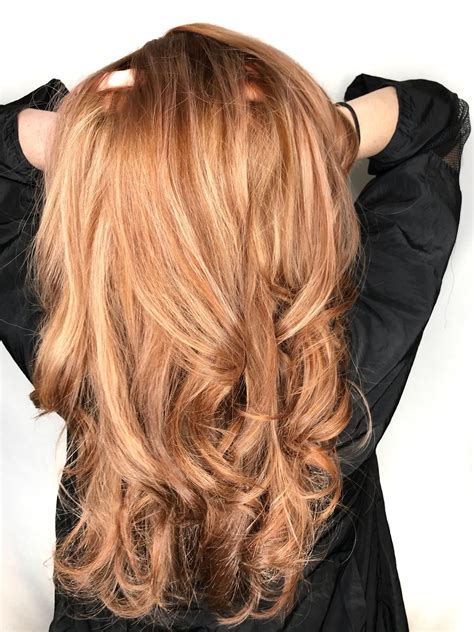 - Highlight, Touch-Up and Haircut $150 | Orange hair, Hair highlights and lowlights, Balayage ...