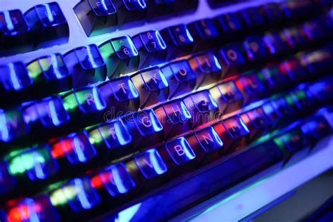 The RBG Backlight for Laptop Keyboard Stock Photo - Image of gamer, mechanical: 266025520