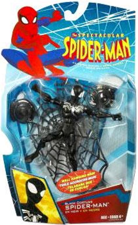 The Spectacular Spider-Man Spider-Charged Black Costume Spider-Man Action Figure Hasbro Toys ...