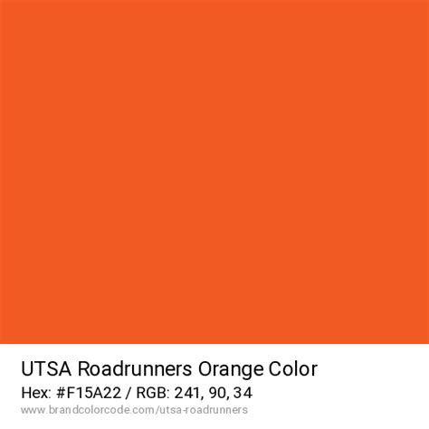 UTSA Roadrunners Brand Color Codes » BrandColorCode.com