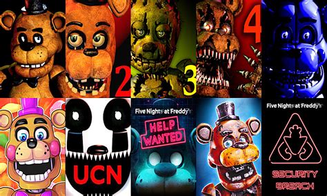 All FNAF Games (Updated) : r/fivenightsatfreddys