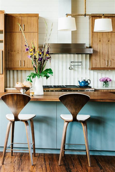 White kitchen with wood accents