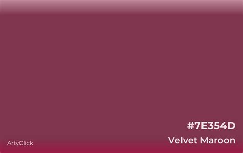 Velvet Maroon Color | ArtyClick