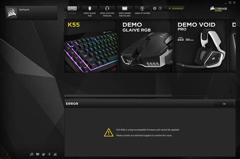 K55 RGB Keyboard Incompatible Firmware - Keyboards and Mice - Corsair Community