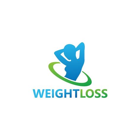 Premium Vector | Weight loss logo template design