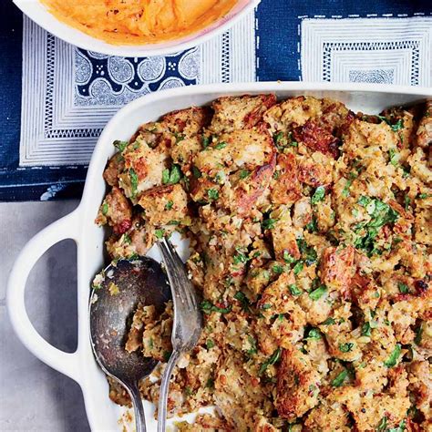 Multigrain Bread Stuffing with Sausage and Herbs Recipe - Dana Cowin