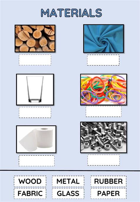 Materials online activity for 1º. You can do the exercises online or ...