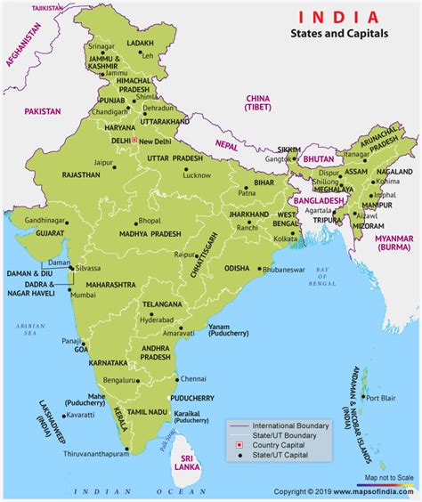 The updated list of Indian states, their capitals, and their language-2020 | Talent Academy