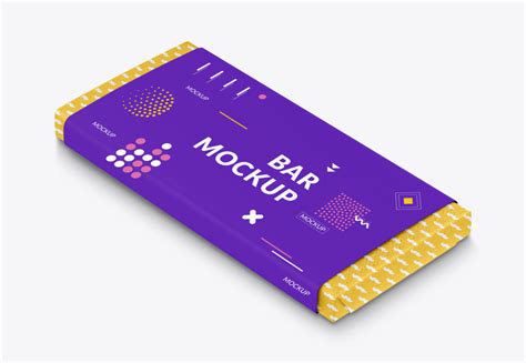 Chocolate Wrapper Packaging Mockup - Mockup Daddy