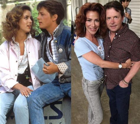 marty mcfly (michael j fox) and jennifer parker (claudia wells) then ...