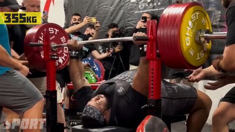 Julius Maddox 355kg (782.6lb) RAW Bench Press World Record 2021 - YouTube