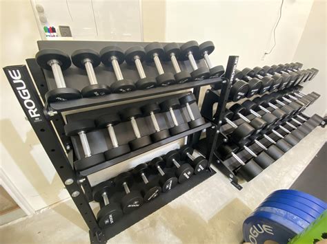 My new Rogue Urethane Dumbbells set : r/homegym