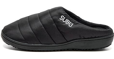 SUBU Synthetic Slippers in Black for Men | Lyst UK