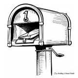 Mailbox Coloring Pages  Free & Printable sketch template