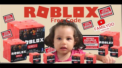 Roblox Toys SERIES 6 Blind Boxes + Code Items UNBOXING / FREE CODE - YouTube