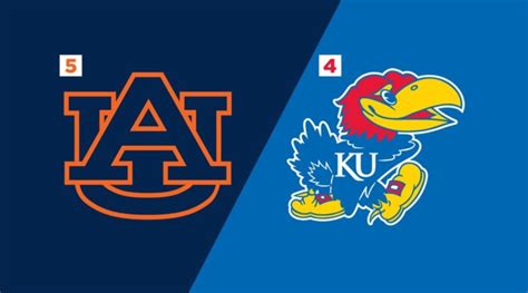 Game 36: (5) Auburn vs. (4) Kansas - Preview and Prediction