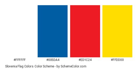 Slovenia Flag Colors » Country Flags » SchemeColor.com