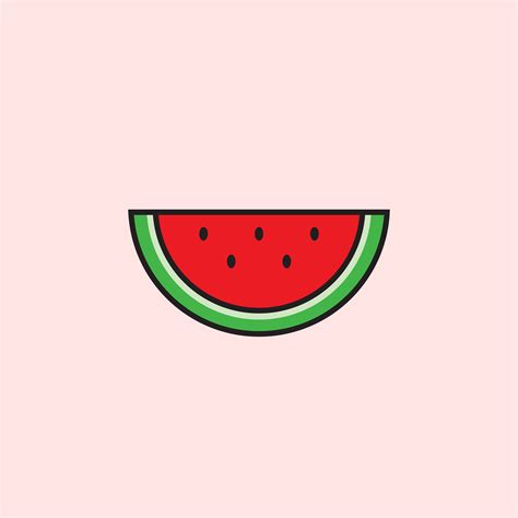 "Watermelon Icon" Sticker for Sale by ennbe | Watermelon illustration ...