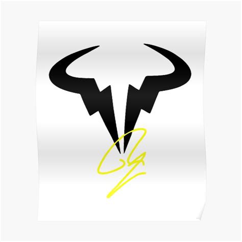 "rafael nadal logo" Poster for Sale by Thewhiteduck | Redbubble