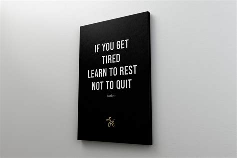 Banksy Quote Canvas - Motivational Wall Art | MusaArtGallery™