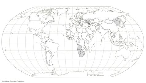 swiat mapa polityczna konturowa - Clip Art Library