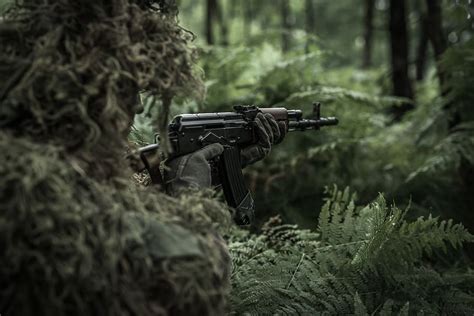 soldier, the war, the army, conflict, the military, rifle, gun, camouflage, forest, military ...