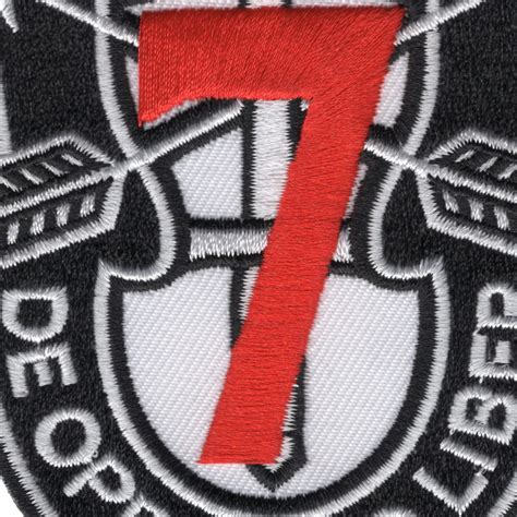 7th Special Forces Group Crest Red 7 Patch | Special Forces Patches ...