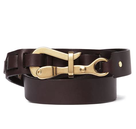 Pelican Hook Belt in Brown Leather – SIR JACK'S