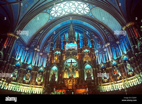 Notre Dame Cathedral, Montreal, Quebec Province, Canada Stock Photo - Alamy