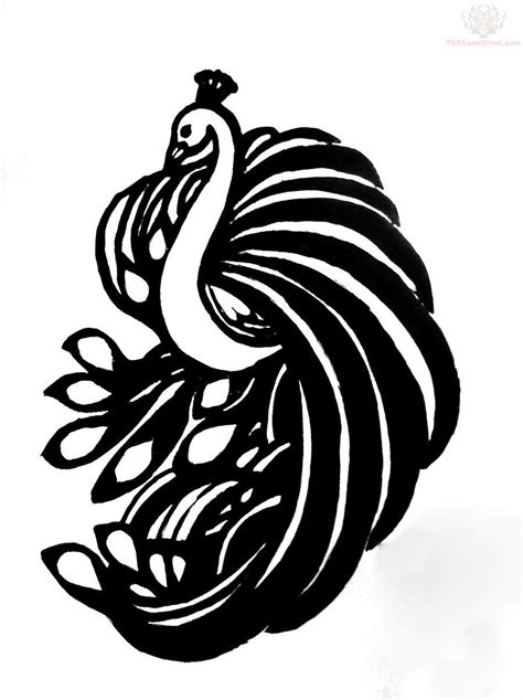 interior design of Peacock Outline Tattoo Design, and house design Peacock Outline Tattoo Design ...