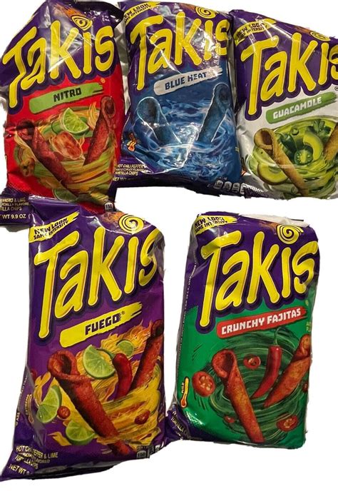 Paquete variado de Taki Takis Blue Heat, Takis Crunchy Fajitas, Takis ...