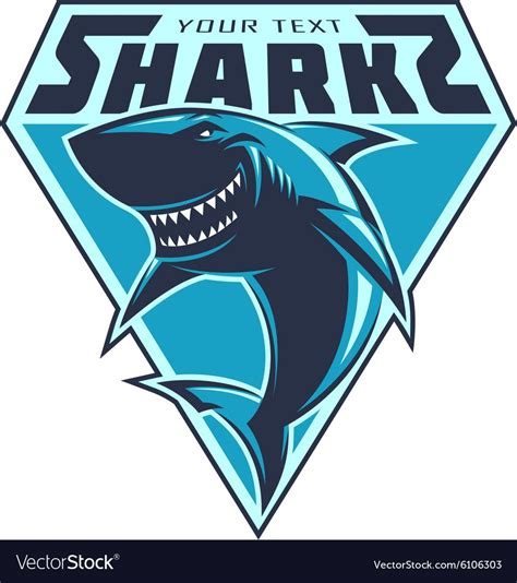 Modern professional sharks logo for a club or sport team. Download a Free Preview or High ...