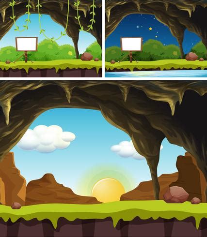 A Set of Banner in Nature 373546 Vector Art at Vecteezy