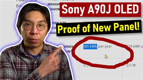 Sony A90J Specs Reveal More Efficient OLED Panel with No Higher Burn-In Risk - YouTube