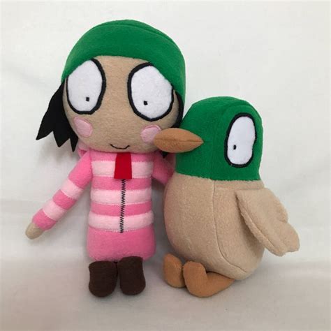 Beautiful handmade Sarah and duck toys inspired by Cbeebies. | Etsy