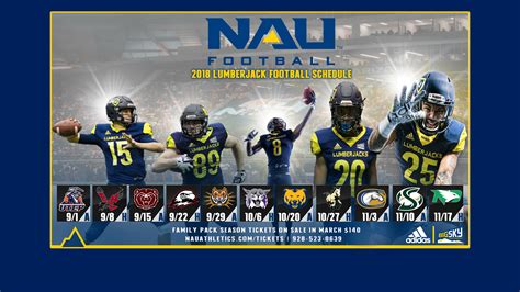 Five Home Games Highlight 2018 Northern Arizona Football Schedule ...