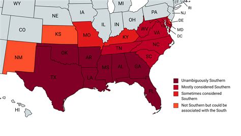 Which states qualify as being in “The South”? : r/MapPorn