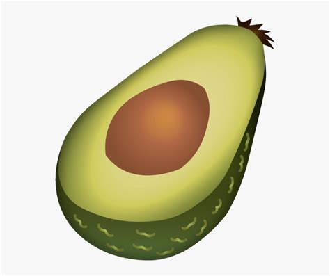 Transparent Avocado Emoji, HD Png Download - kindpng