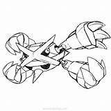 Pritnable Mega Metagross Pokemon Coloring Pages  XColoringscom sketch template