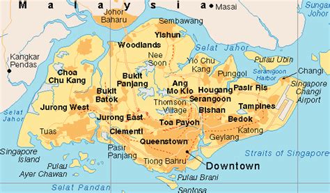 Malaysia Singapore Border Map