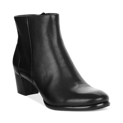 Ecco Women's Palin Ankle Booties in Black | Lyst