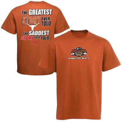 Texas Longhorns 2013 Red River Rivalry Game T-Shirt - Orange - Fanatics.com