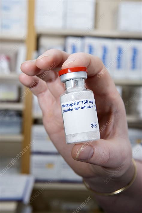 Herceptin cancer drug - Stock Image - M625/1437 - Science Photo Library