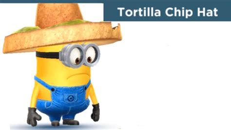 Despicable Me: Minion Rush - Tortilla Chip Hat Costume - YouTube