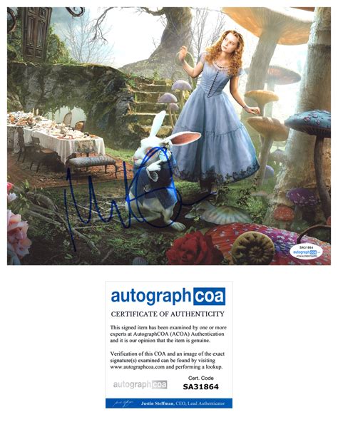 Michael Sheen Alice in Wonderland Signed Autograph 8x10 Photo ACOA #5 ...