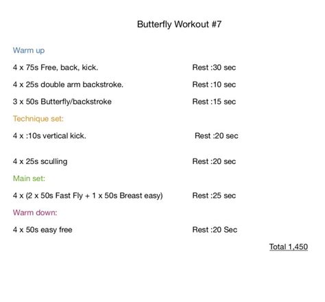 Butterfly Workout 2 - SkillsNT Swimming