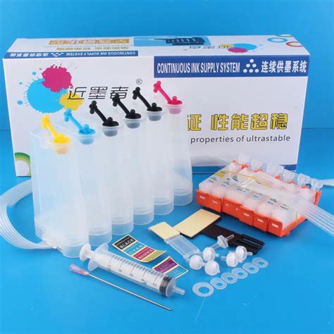 Universal 6Color Continuous Ink Supply System CISS kit with accessaries ...