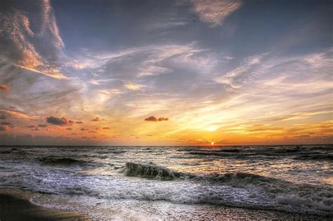 Free Images : beach, coast, water, sand, ocean, horizon, cloud, sky, sun, sunrise, sunset ...